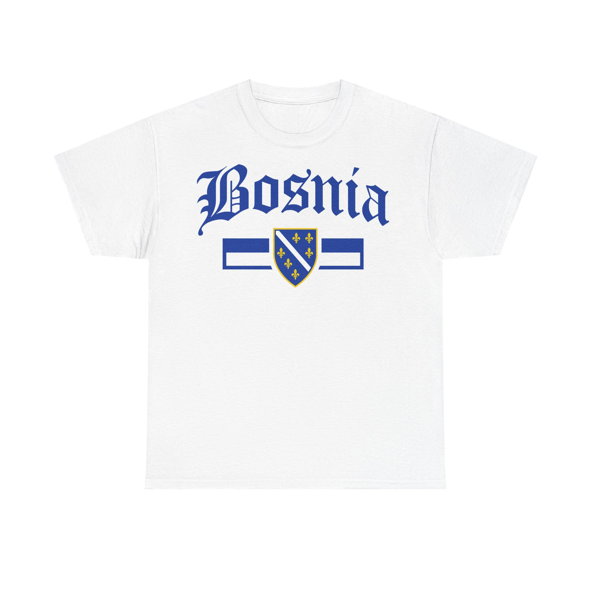 Bosnia escudo bandera orgullo patria aficionado al fútbol idea de regalo - Camiseta unisex