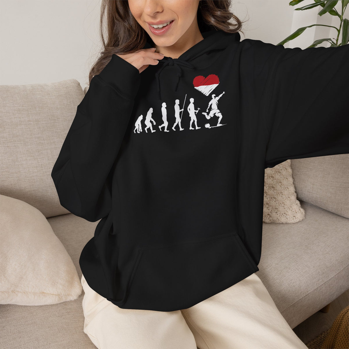 Marokko Wappen Morocco Flagge Stolz Fußball Fan Sport Geschenkidee - Unisex Hoodie