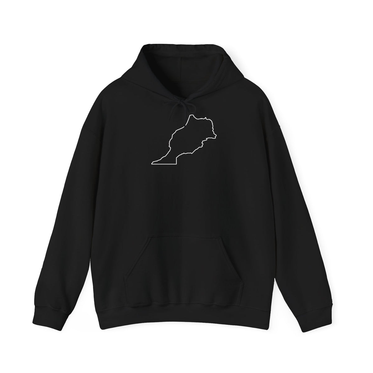 Stemma del Marocco Bandiera del Marocco Orgoglio Tifoso di calcio Sport Idea regalo - Felpa con cappuccio unisex