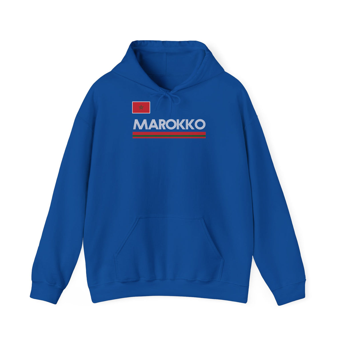 Stemma del Marocco Bandiera del Marocco Orgoglio Tifoso di calcio Sport Idea regalo - Felpa con cappuccio unisex