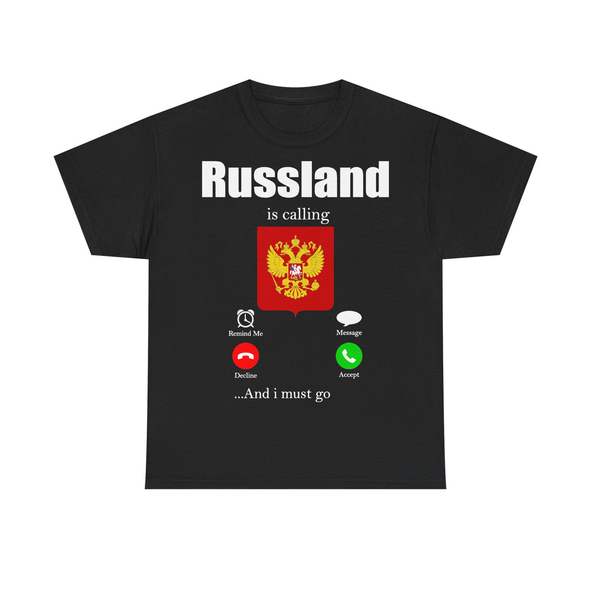 Rusia Rusia Moscú águila bandera escudo regalo deporte aficionado moda - Camiseta unisex