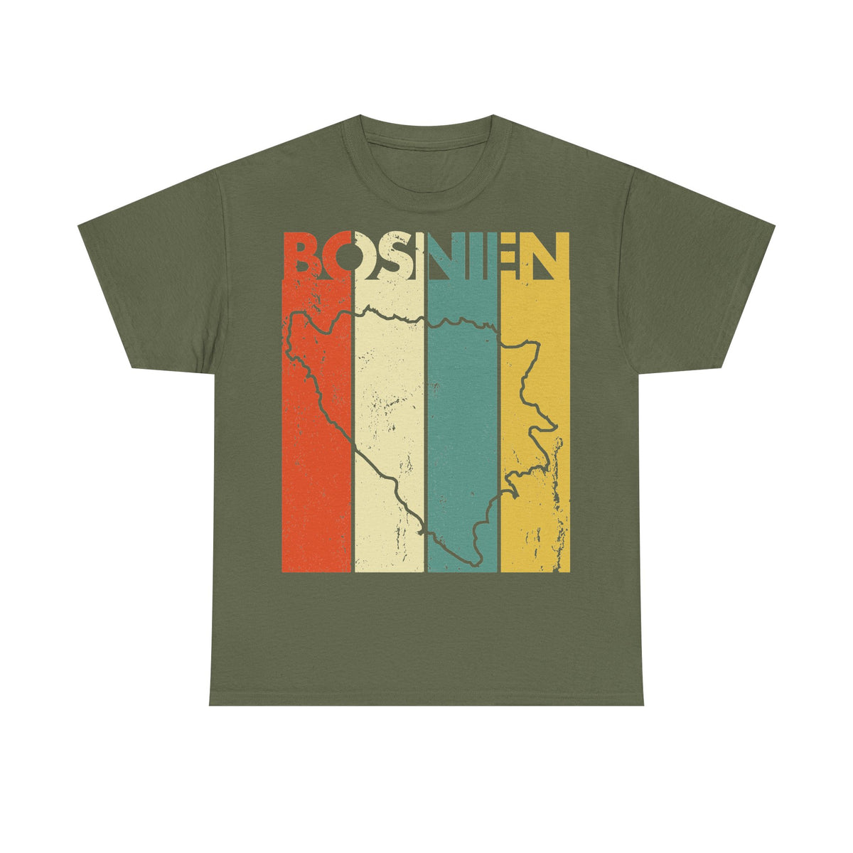 Bosnia Wappen Flagge Stolz Heimat Fußball fan Geschenkidee - Unisex T-Shirt