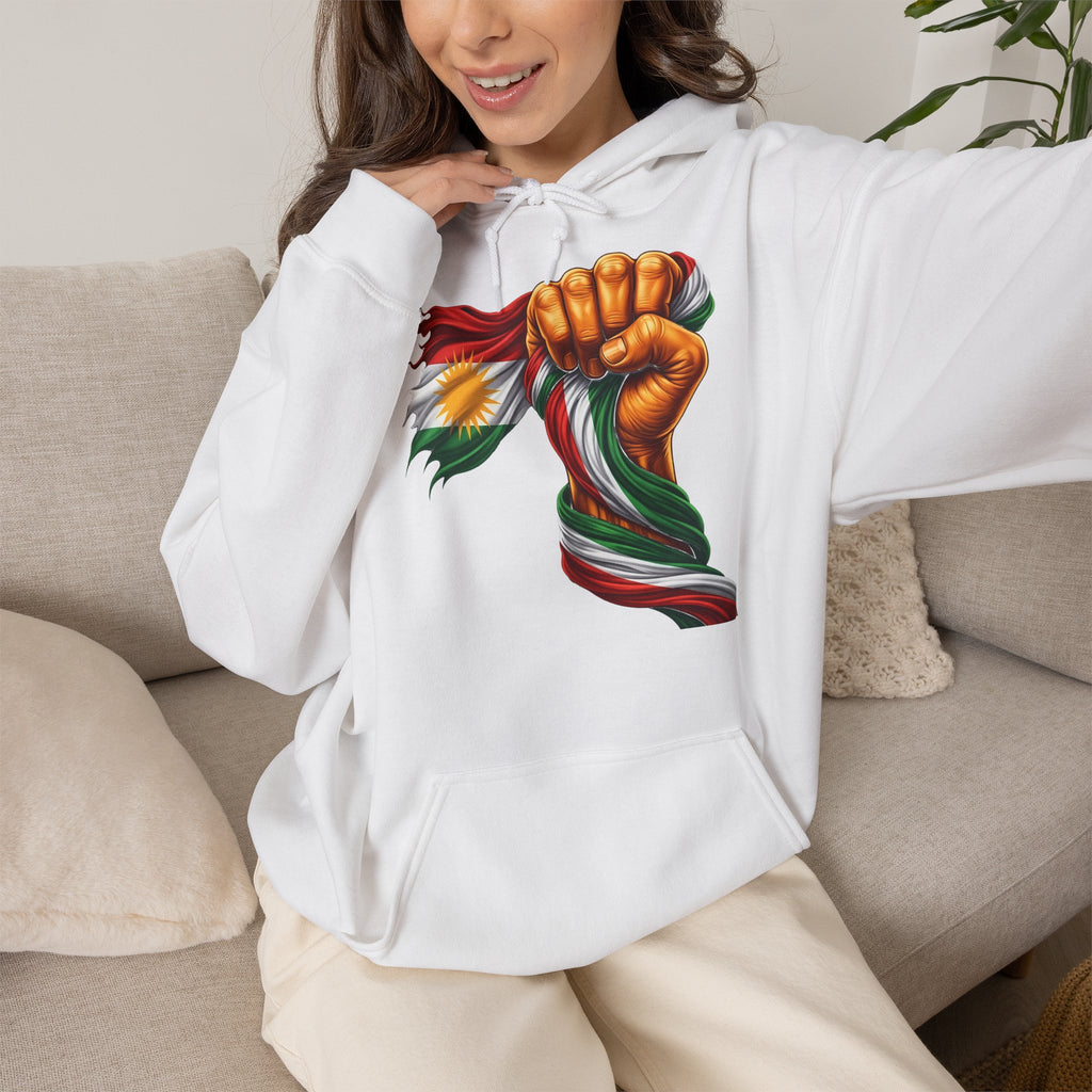 Kurdistan Power Azadi Flagge Geschenkidee - Unisex Hoodie