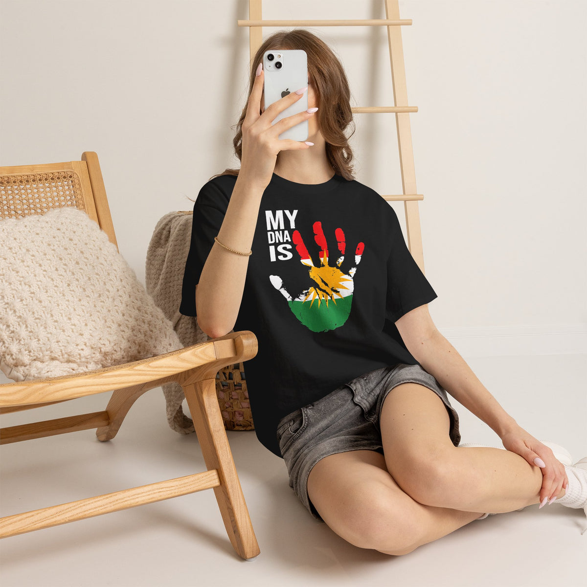 Kurdistan Azadi Wappen Flagge Heimat Newroz Geschenk - Unisex T-Shirt