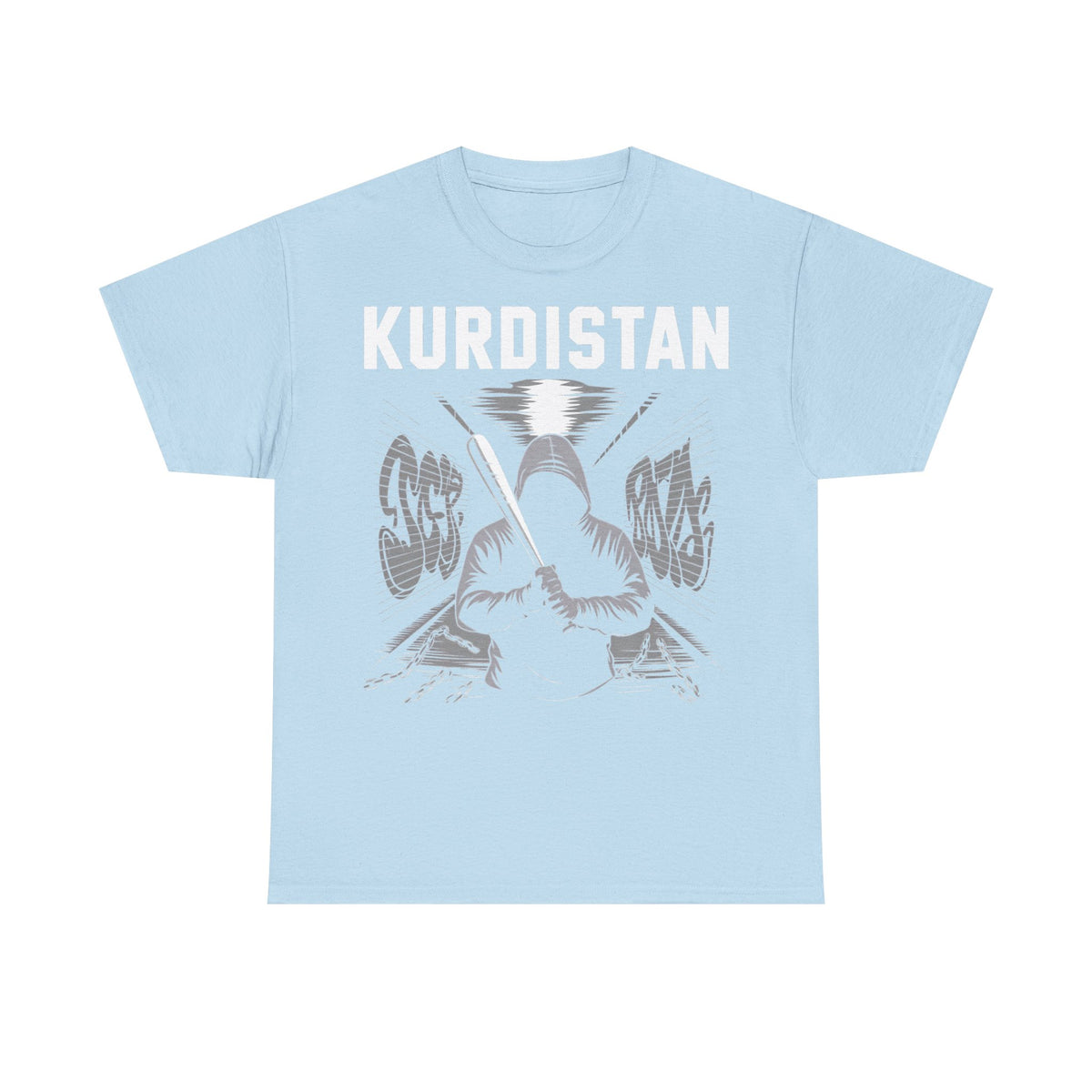 Camiseta unisex con escudo, bandera y regalo para los aficionados del Kurdistán: Azadi, patria