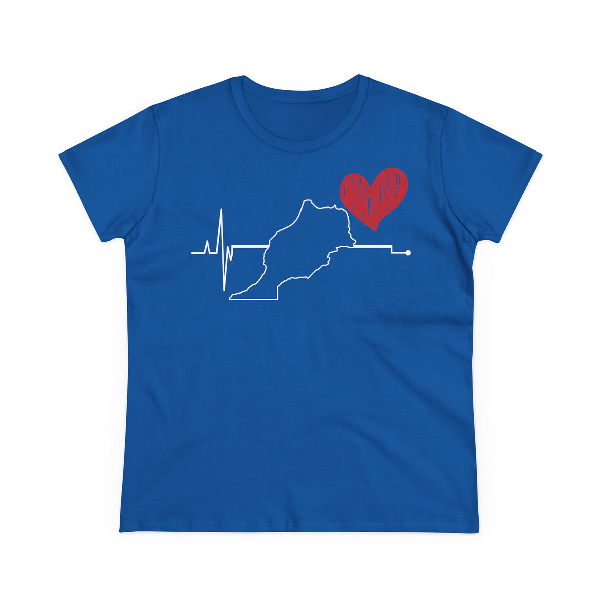 Escudo de Marruecos, bandera de Marruecos, orgullo, aficionada al fútbol y al deporte, idea de regalo - Camiseta para mujer