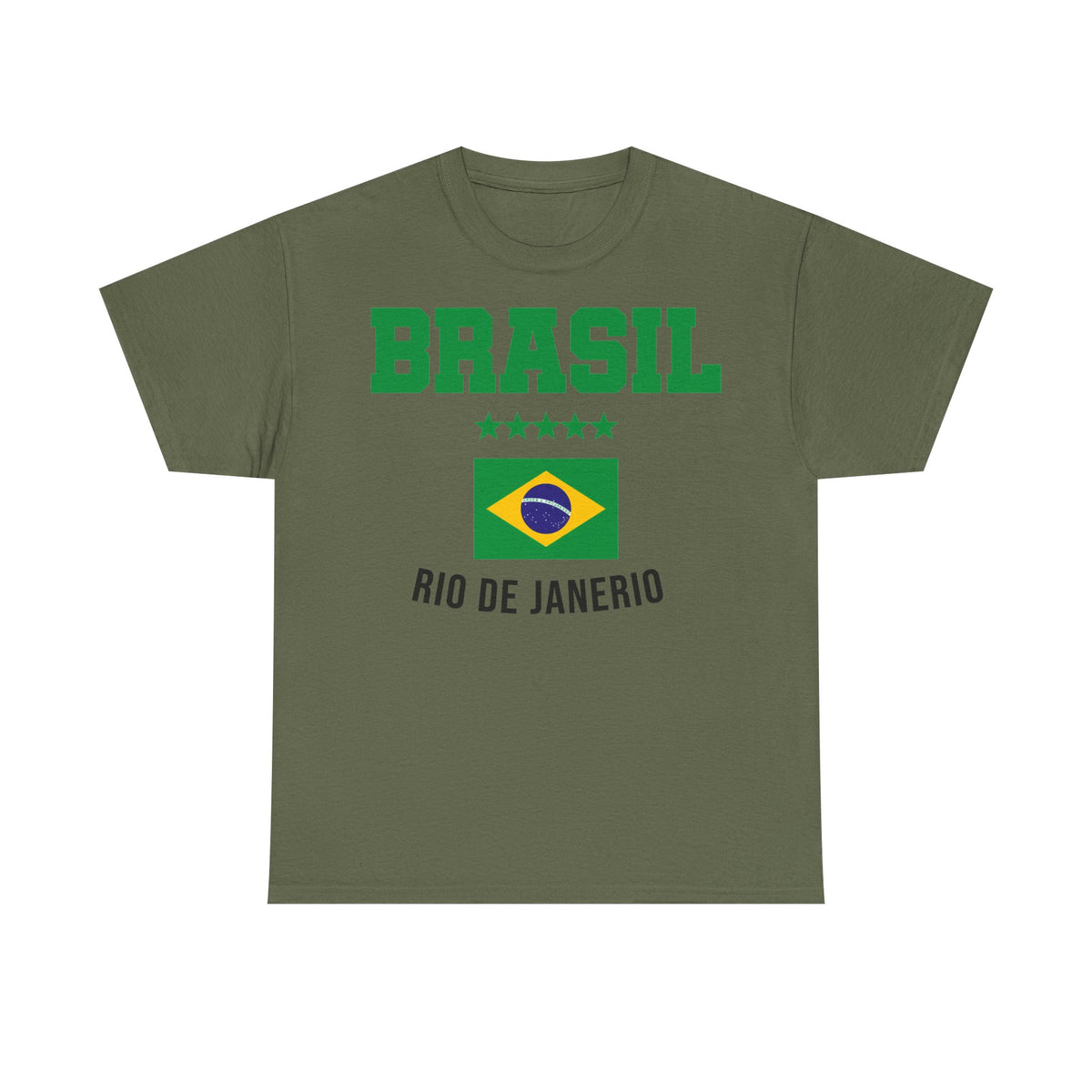 Brazil Brasilien Wappen Flagge Sport Fan Fußball Geschenkidee - Unisex T-Shirt