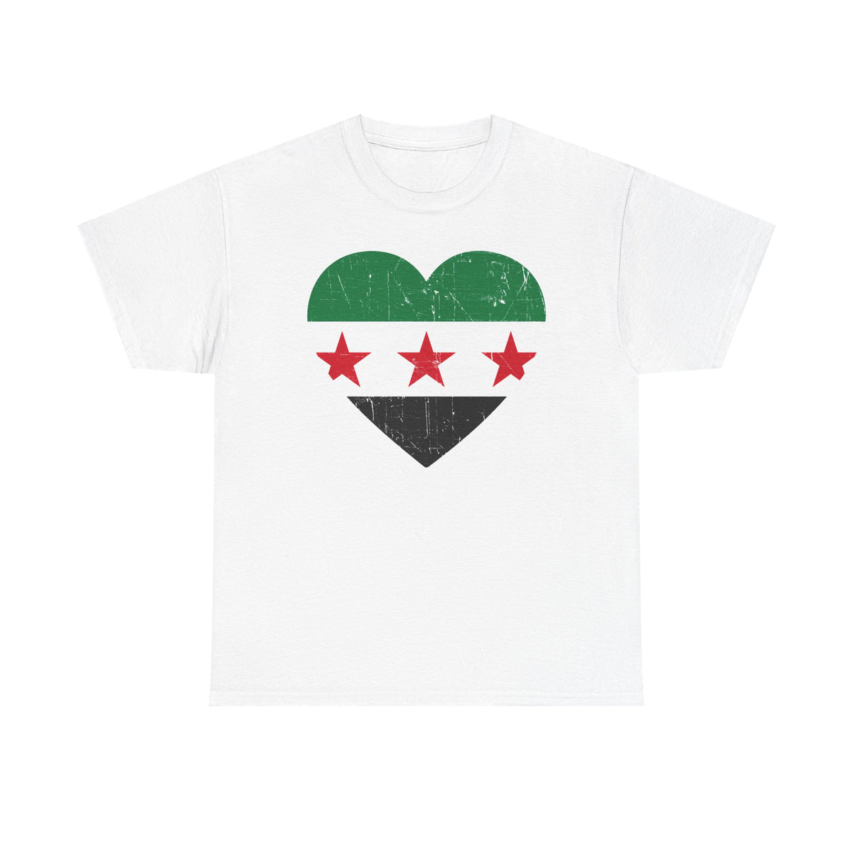 Syria Syrien Wappen Flagge Heimat Sport Fan Geschenkidee - Unisex T-Shirt