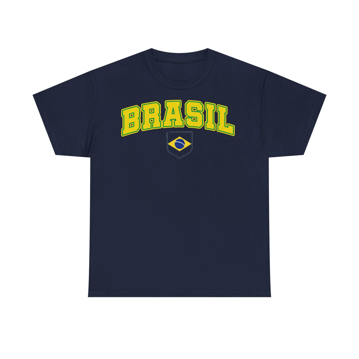Brazil Brasilien Wappen Flagge Sport Fan Fußball Geschenkidee - Unisex T-Shirt