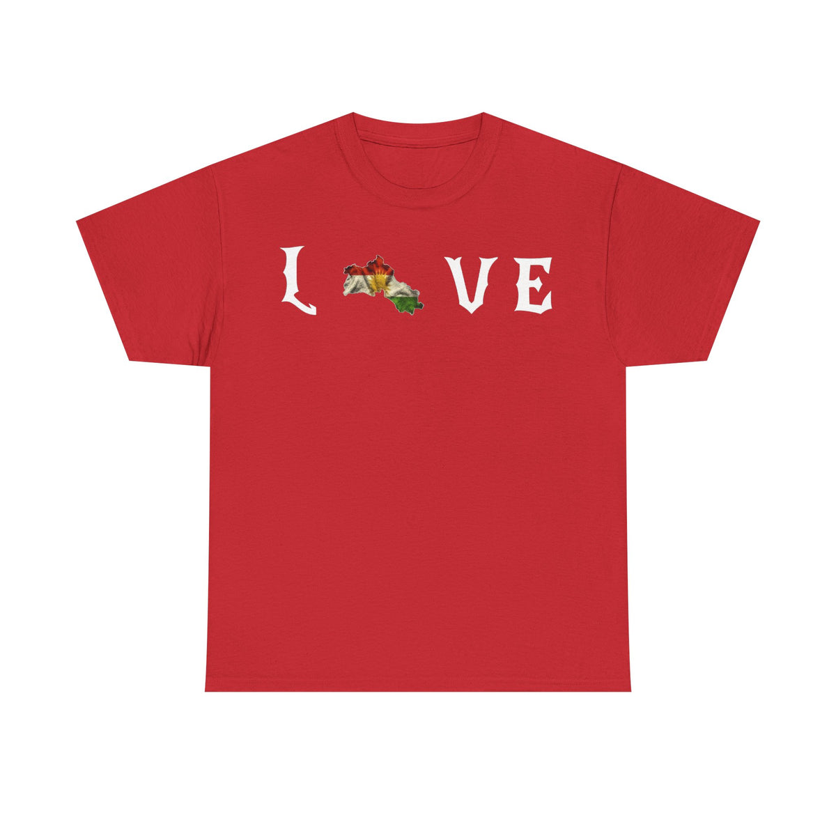 Kurdistan LOVE Flagge Azadi Newroz - Unisex T-shirt