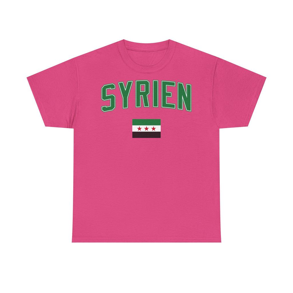 Syria Syrien Wappen Flagge Heimat Sport Fan Geschenkidee - Unisex T-Shirt