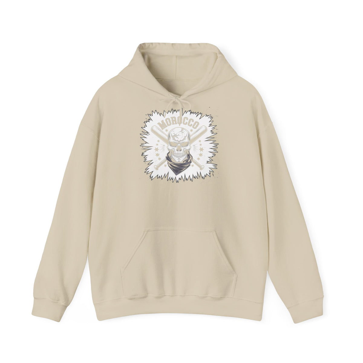 Stemma hooligan del Marocco, bandiera del Marocco, tifoso di calcio, sport, idea regalo - Felpa con cappuccio unisex
