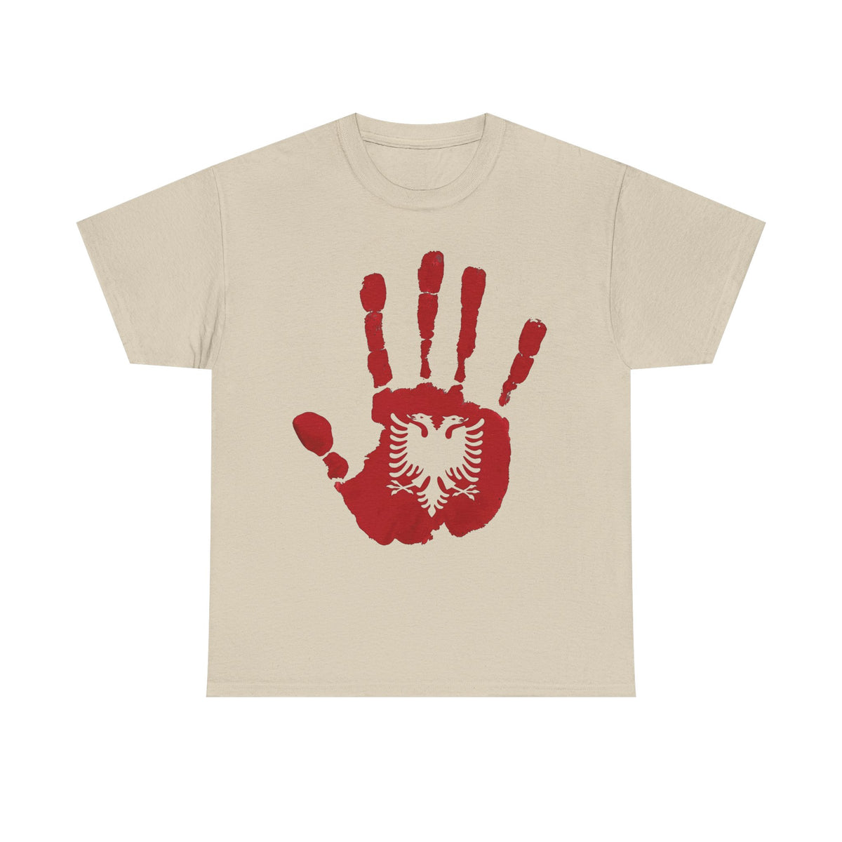 Albania DNA Handabdruck Flagge Adler - Unisex T-Shirt