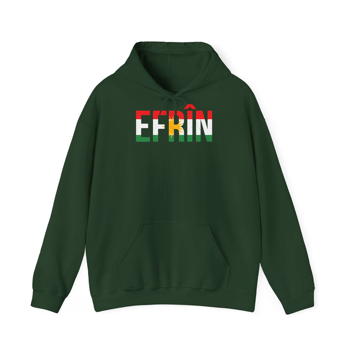 Kurdistan patria orgoglio stemma bandiera sport calcio regalo per tifosi - felpa con cappuccio unisex