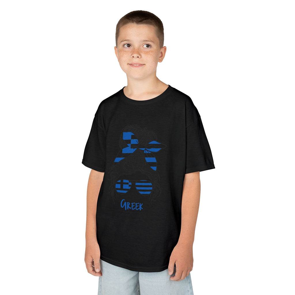Greece Griechenland Flagge Wappen Heimat Fußball Sport Fan Geschenkidee - Für Kinder & Jugendliche Unisex T-Shirt