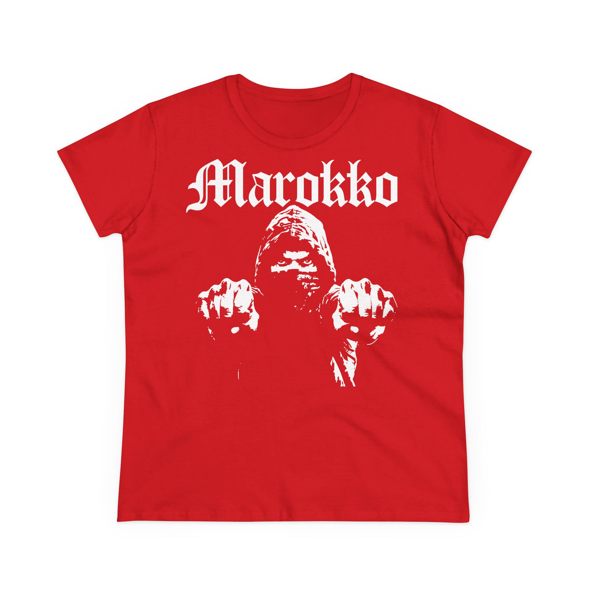 Escudo de Marruecos, bandera de Marruecos, orgullo, aficionada al fútbol y al deporte, idea de regalo - Camiseta para mujer