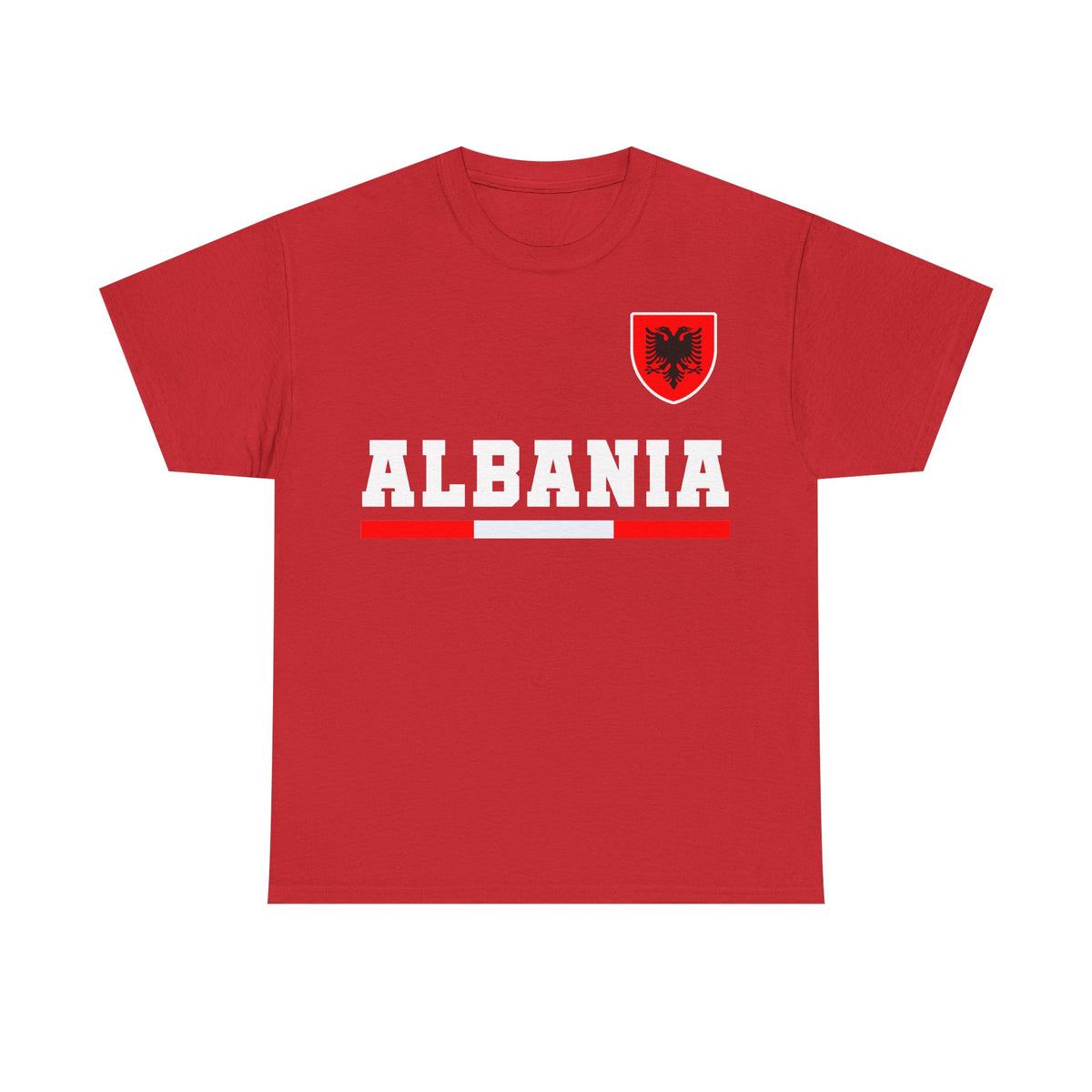 Albania Wappen Shqiptar Flagge Adler Fußball Fan Sport Unisex T Shirt