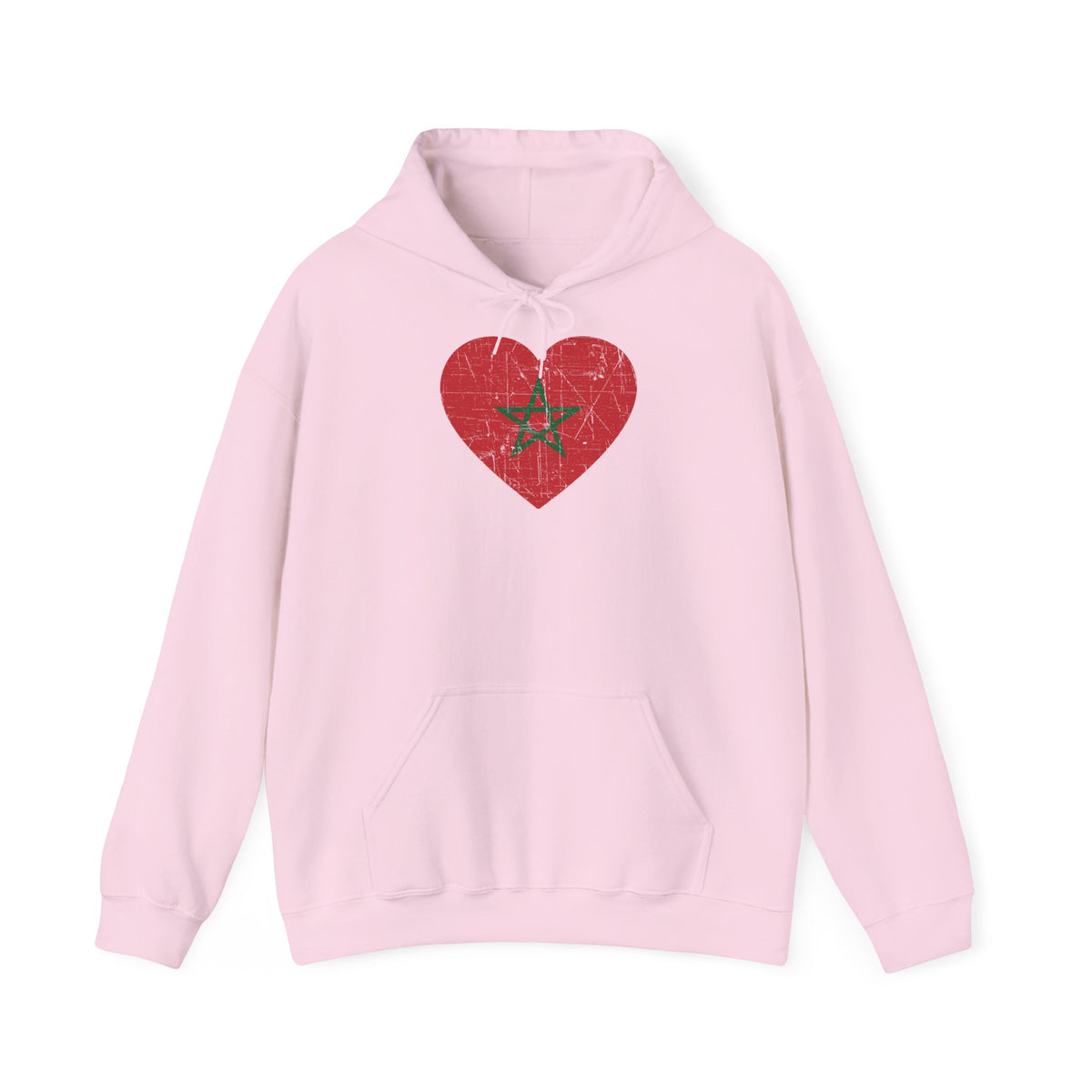 Stemma del Marocco Bandiera del Marocco Orgoglio Tifoso di calcio Sport Idea regalo - Felpa con cappuccio unisex