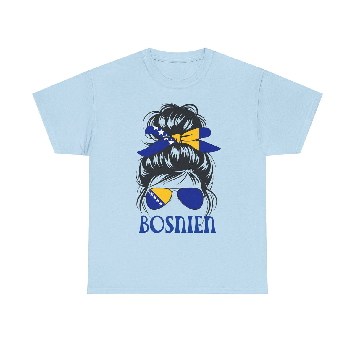 Bosnia Wappen Flagge Stolz Heimat Fußball fan Geschenkidee - Unisex T-Shirt