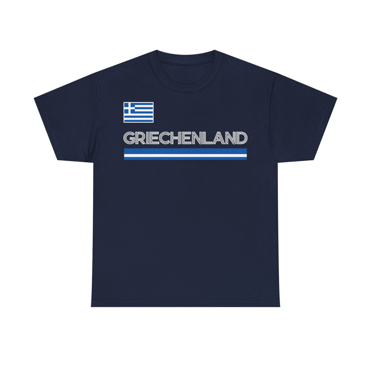 Grecia Grecia Bandera Escudo Patria Fútbol Deporte Aficionado Idea de regalo - Camiseta unisex
