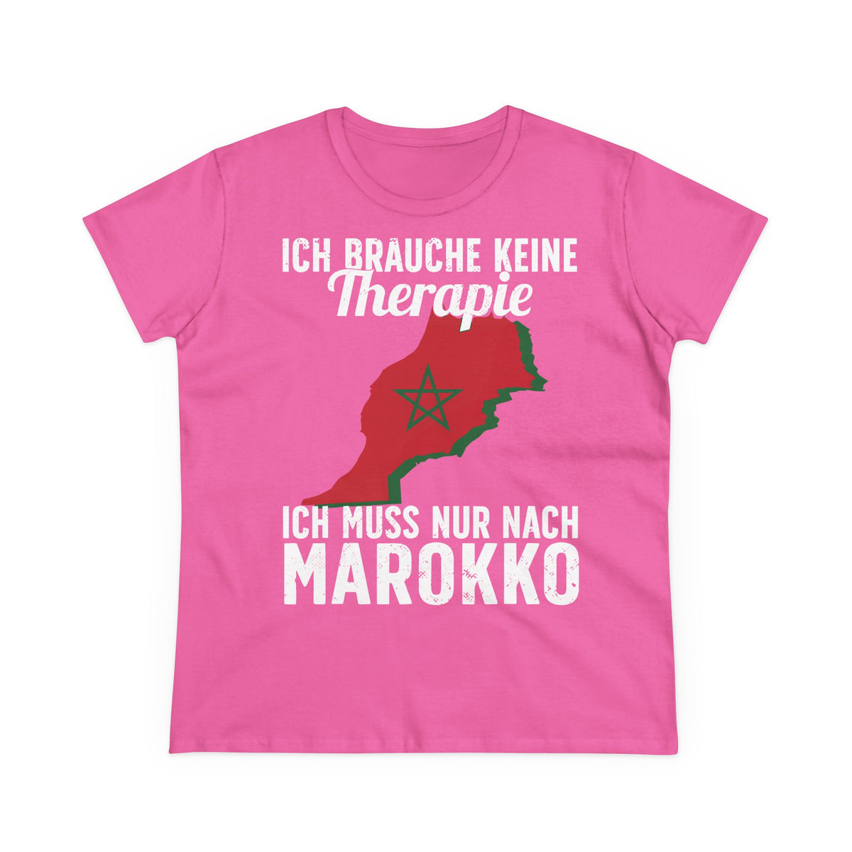 Escudo de Marruecos, bandera de Marruecos, orgullo, aficionada al fútbol y al deporte, idea de regalo - Camiseta para mujer