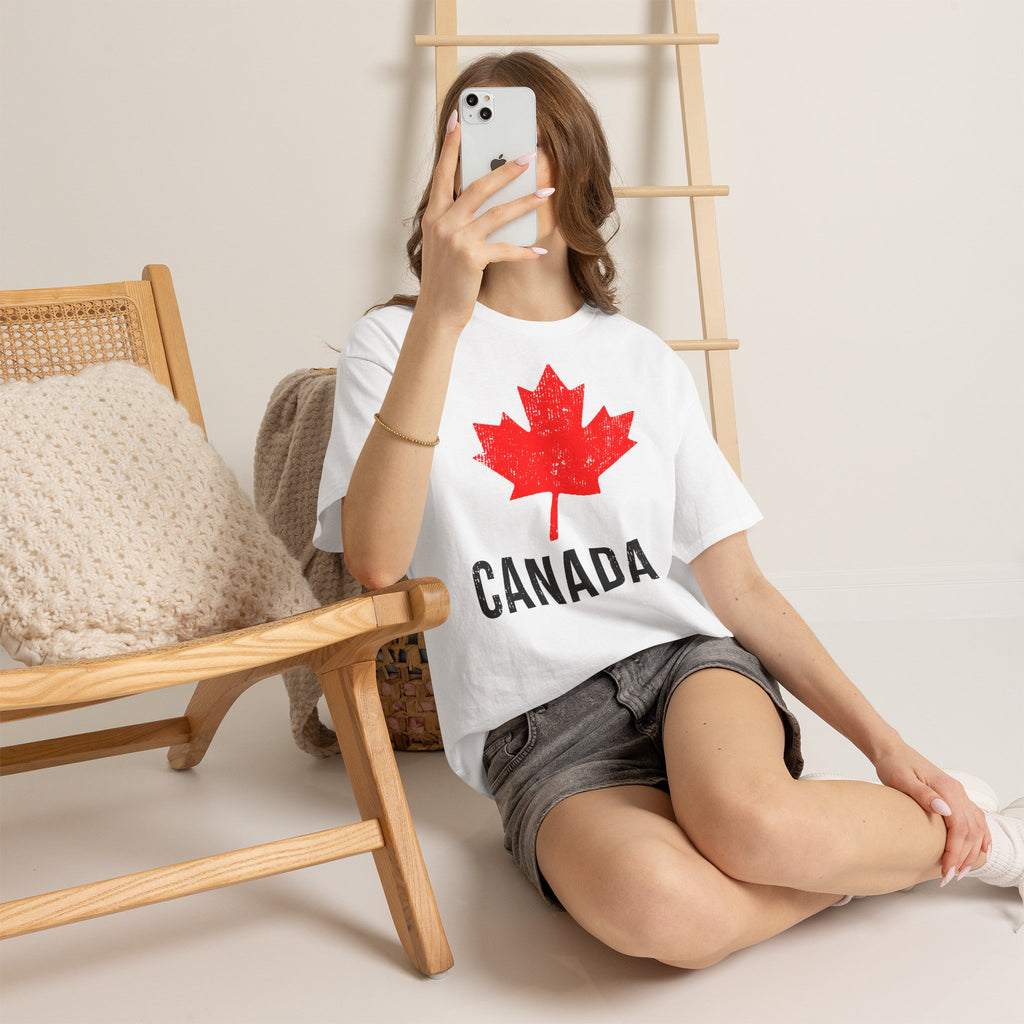 Canada Kanada Wappen Flagge Fan Sport Fußball Geschenkidee - Unisey T-Shirt