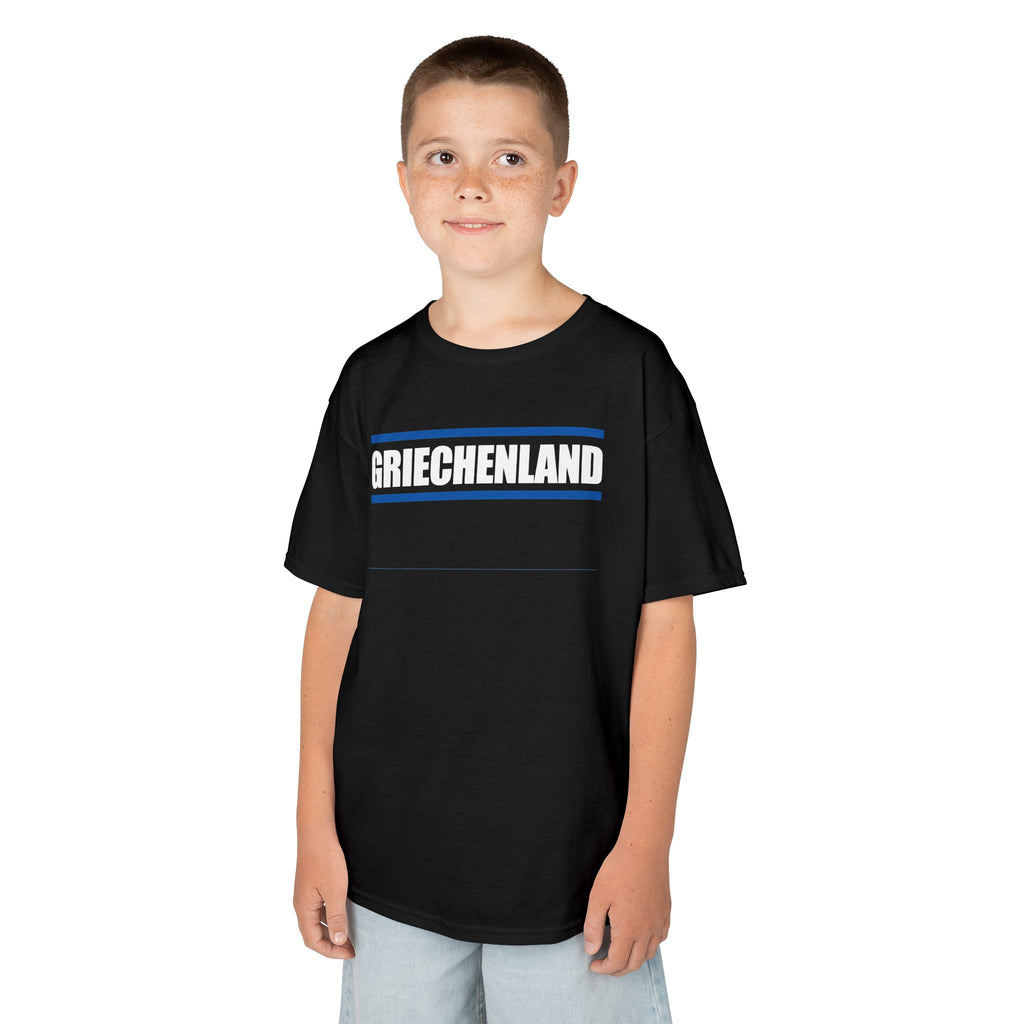 Greece Griechenland Flagge Wappen Heimat Fußball Sport Fan Geschenkidee - Für Kinder & Jugendliche Unisex T-Shirt