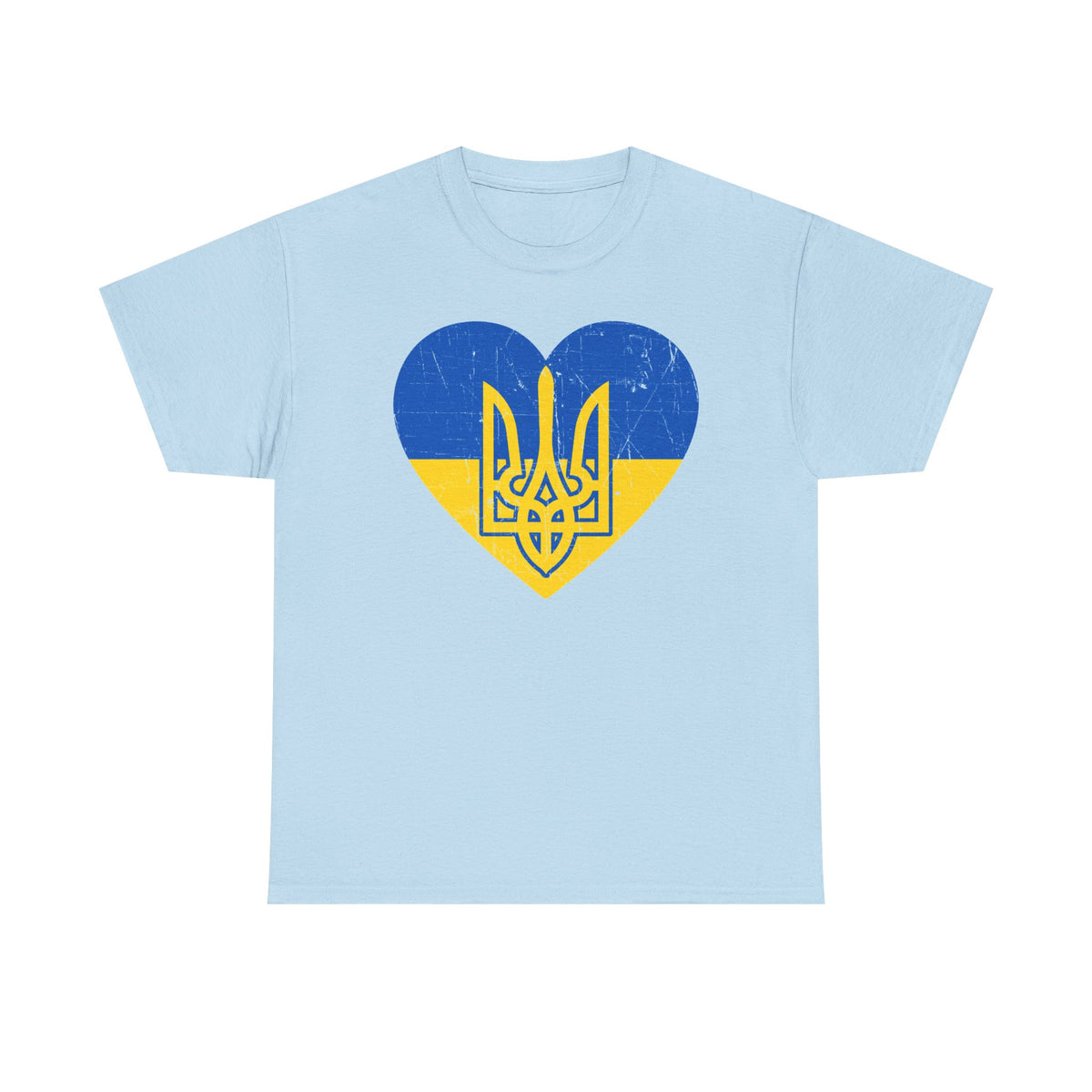 Bandera de Ucrania escudo idea de regalo afición al deporte moda vintage - Camiseta unisex