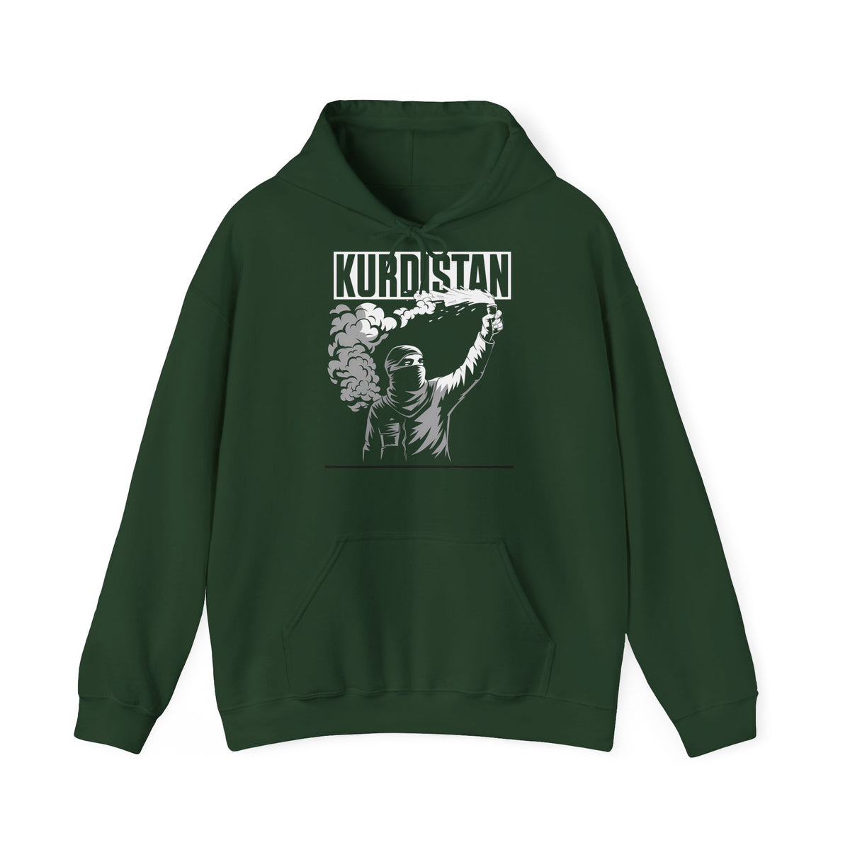 Kurdistan hooligan patria orgoglio stemma bandiera sport calcio tifoso regalo - Felpa con cappuccio unisex