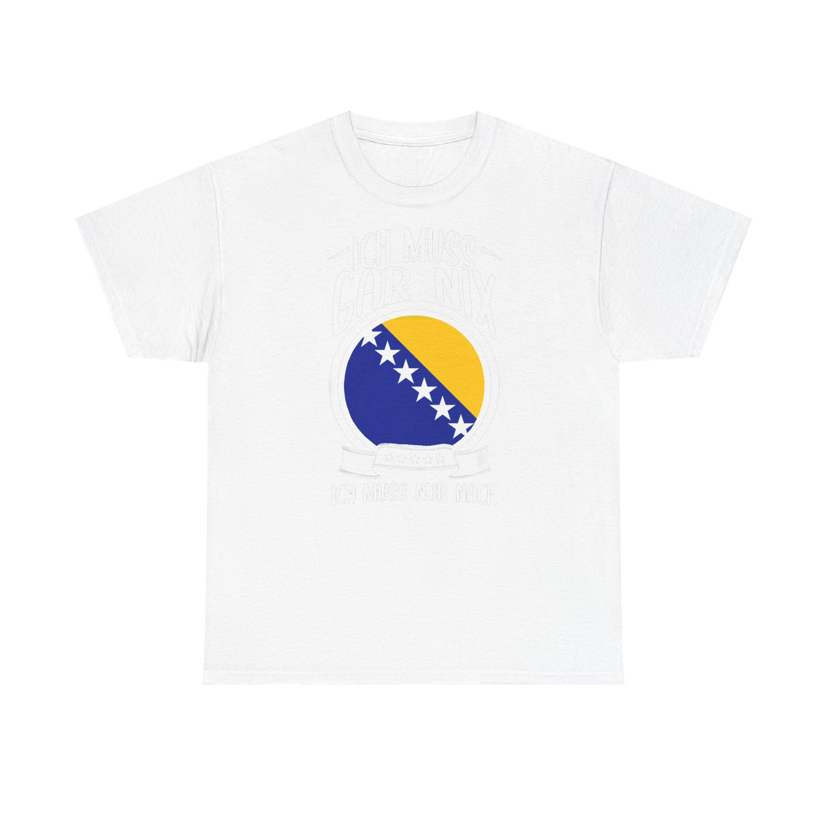 Bosnia Wappen Flagge Stolz Heimat Fußball fan Geschenkidee - Unisex T-Shirt