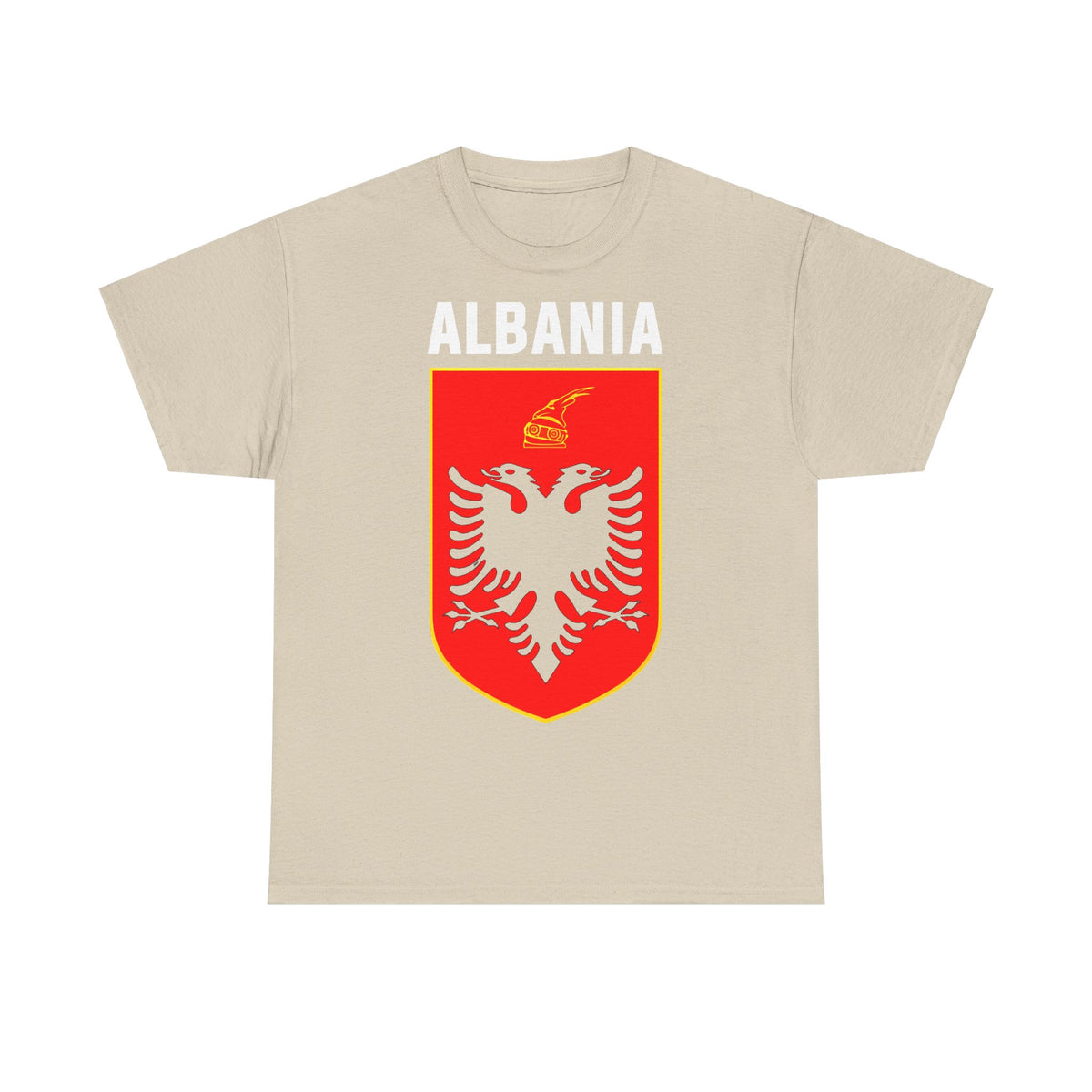 Camiseta unisex de Albania, escudo albanés, bandera, águila, fútbol, aficionado, deporte