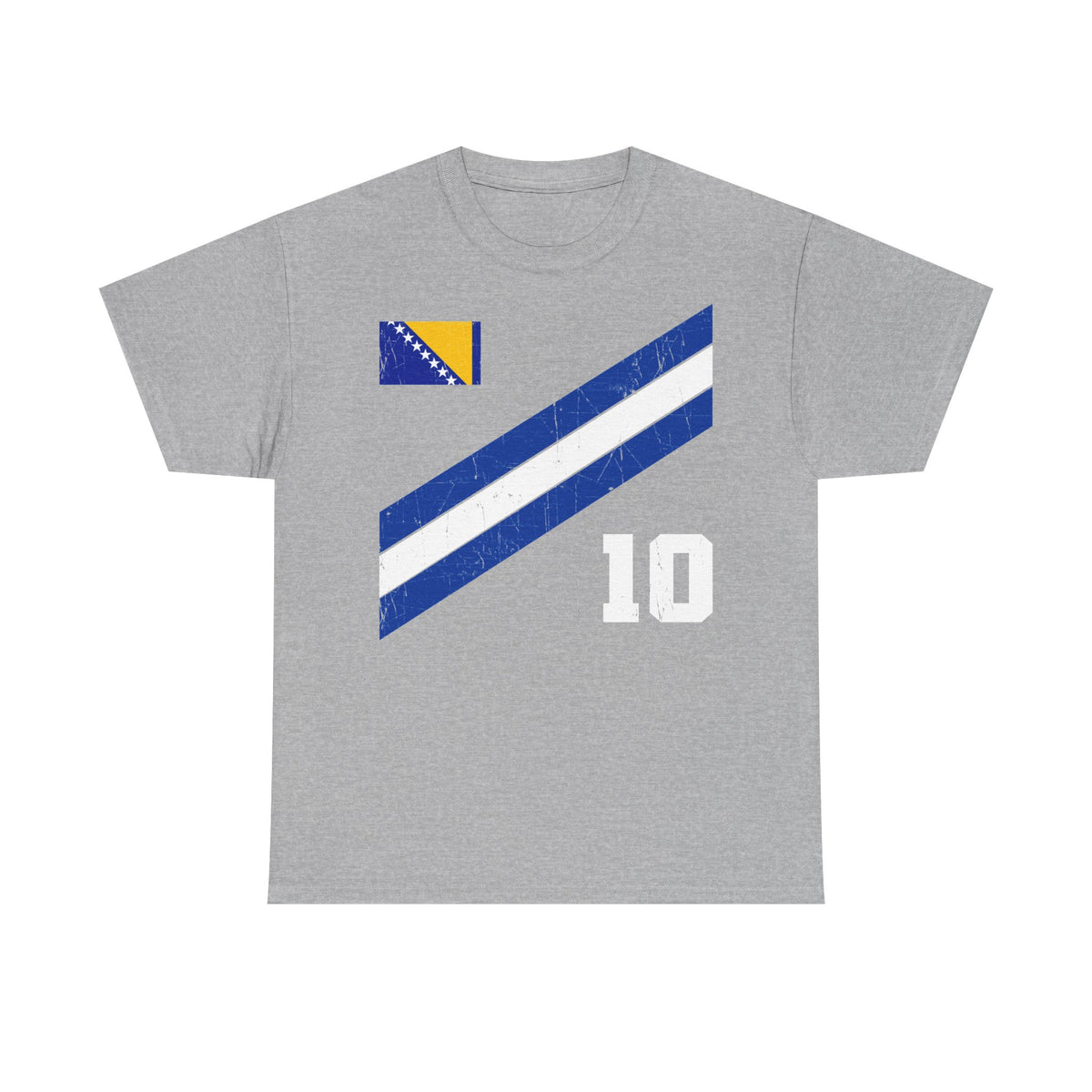 Bosnia Wappen Flagge Stolz Heimat Fußball fan Geschenkidee - Unisex T-Shirt