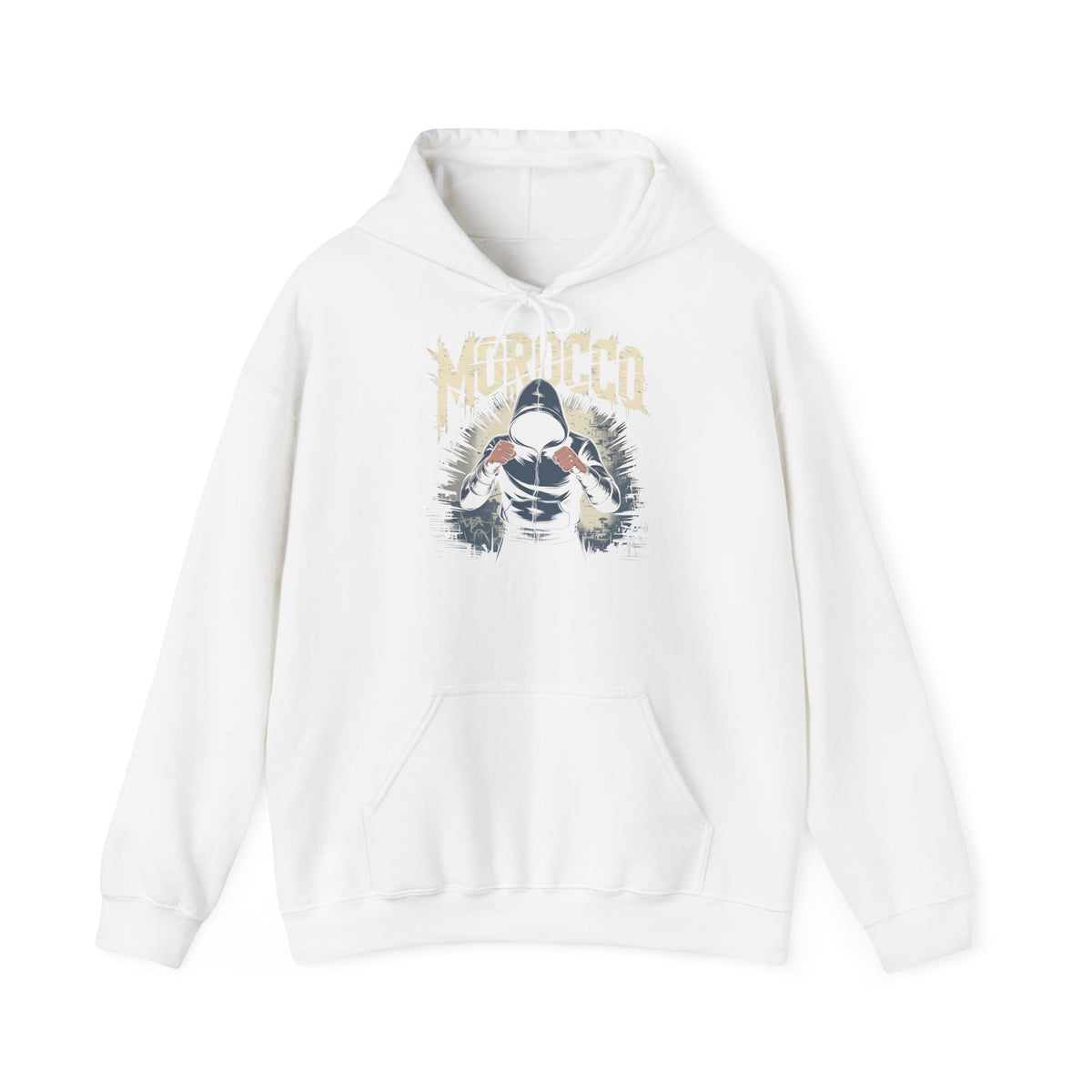 Stemma hooligan del Marocco, bandiera del Marocco, tifoso di calcio, sport, idea regalo - Felpa con cappuccio unisex