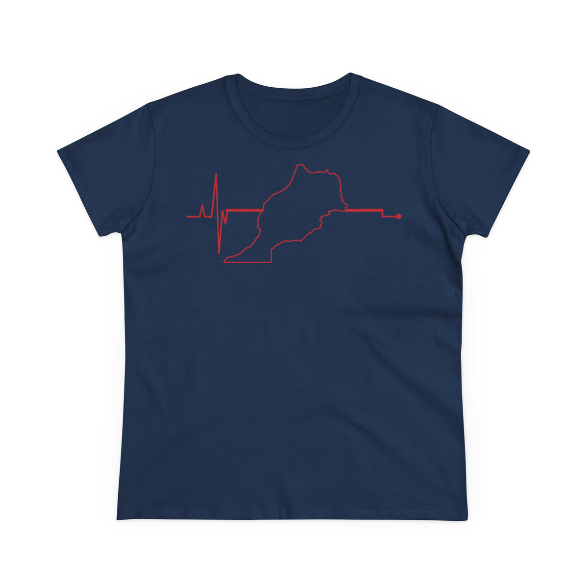Escudo de Marruecos, bandera de Marruecos, orgullo, aficionada al fútbol y al deporte, idea de regalo - Camiseta para mujer