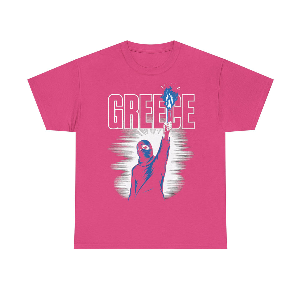 Greece Griechenland Hooligan Flagge Wappen Heimat Fußball Sport Fan Geschenkidee - Unisex T-Shirt