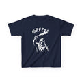Greece Griechenland Hooligan Flagge Wappen Heimat Fußball Sport Fan Geschenkidee - Für Kinder & Jugendliche Unisex T-Shirt