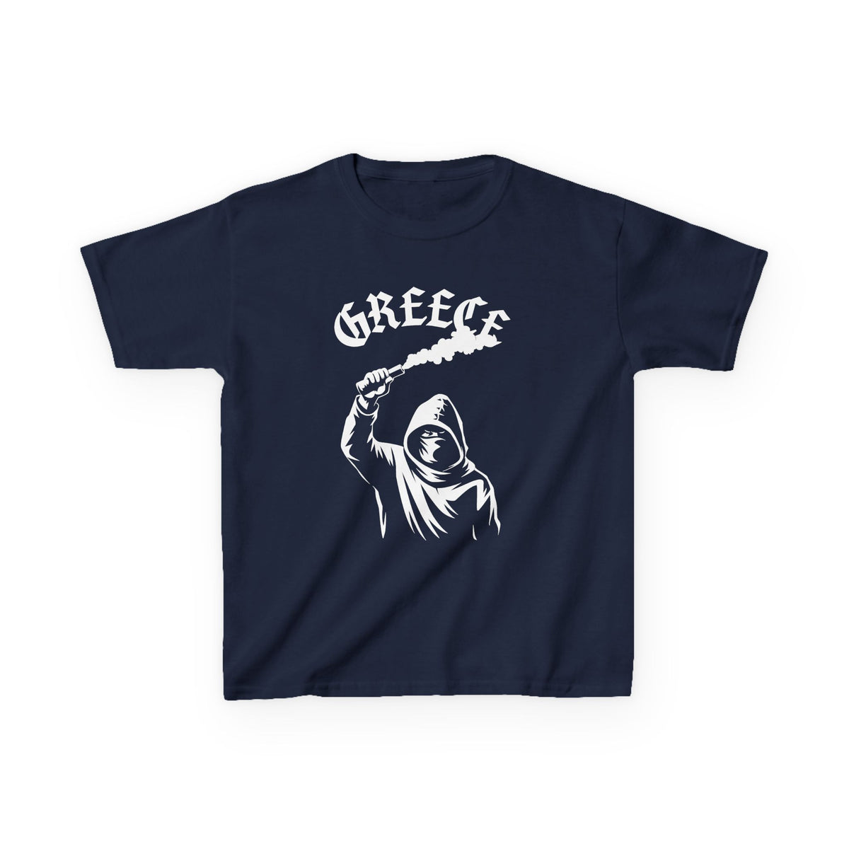 Greece Griechenland Hooligan Flagge Wappen Heimat Fußball Sport Fan Geschenkidee - Für Kinder & Jugendliche Unisex T-Shirt