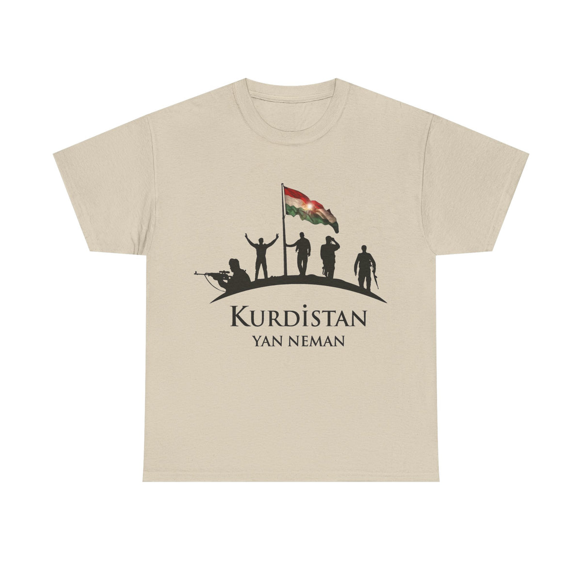 Kurdistan Yan Neman Flagge Azadi - Unisex T-Shirt