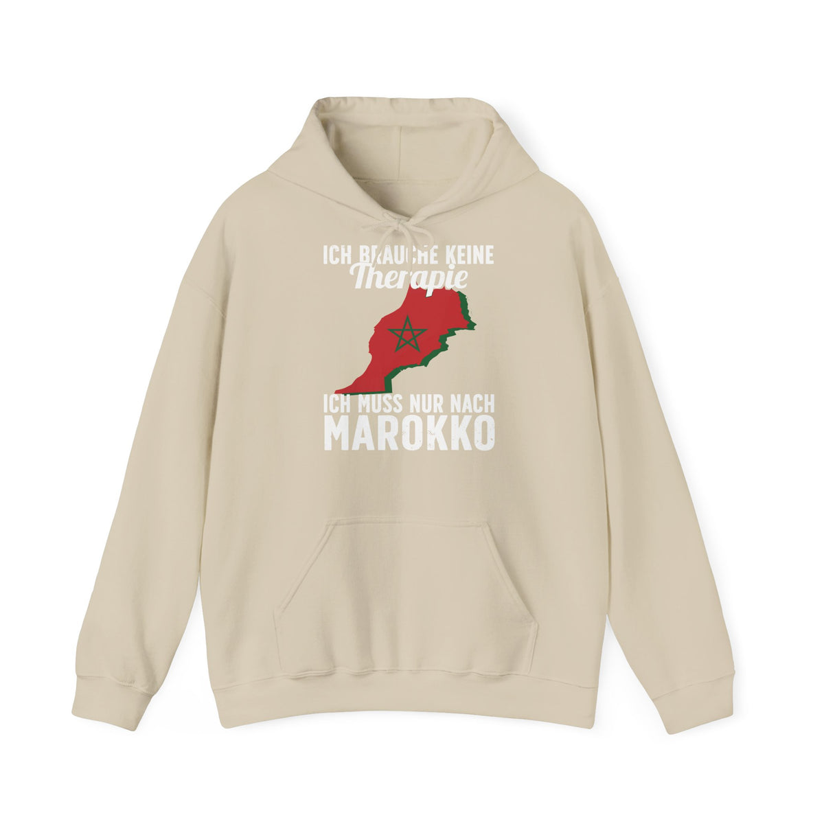 Stemma del Marocco Bandiera del Marocco Orgoglio Tifoso di calcio Sport Idea regalo - Felpa con cappuccio unisex