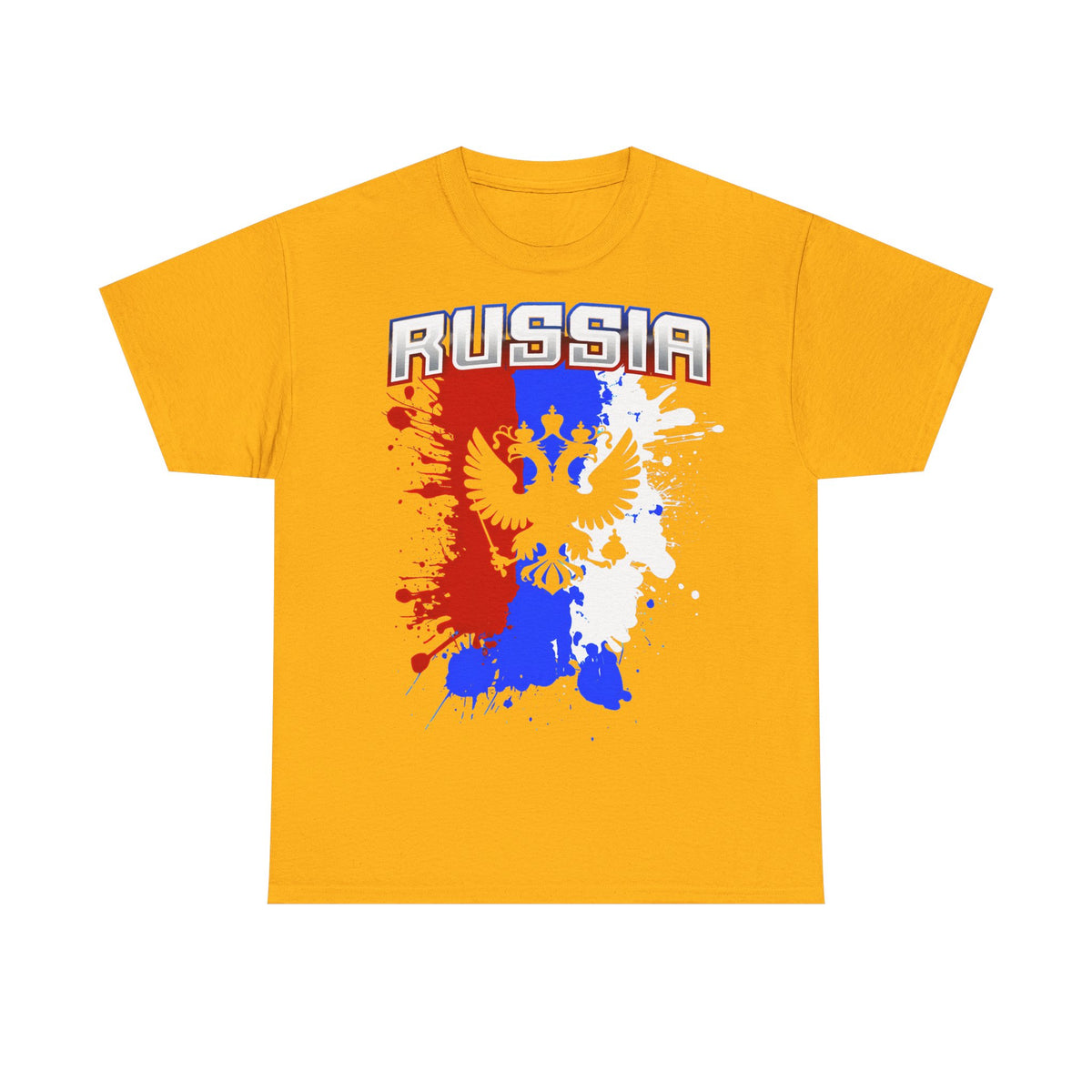 Rusia Rusia Moscú águila bandera escudo regalo deporte aficionado moda - Camiseta unisex