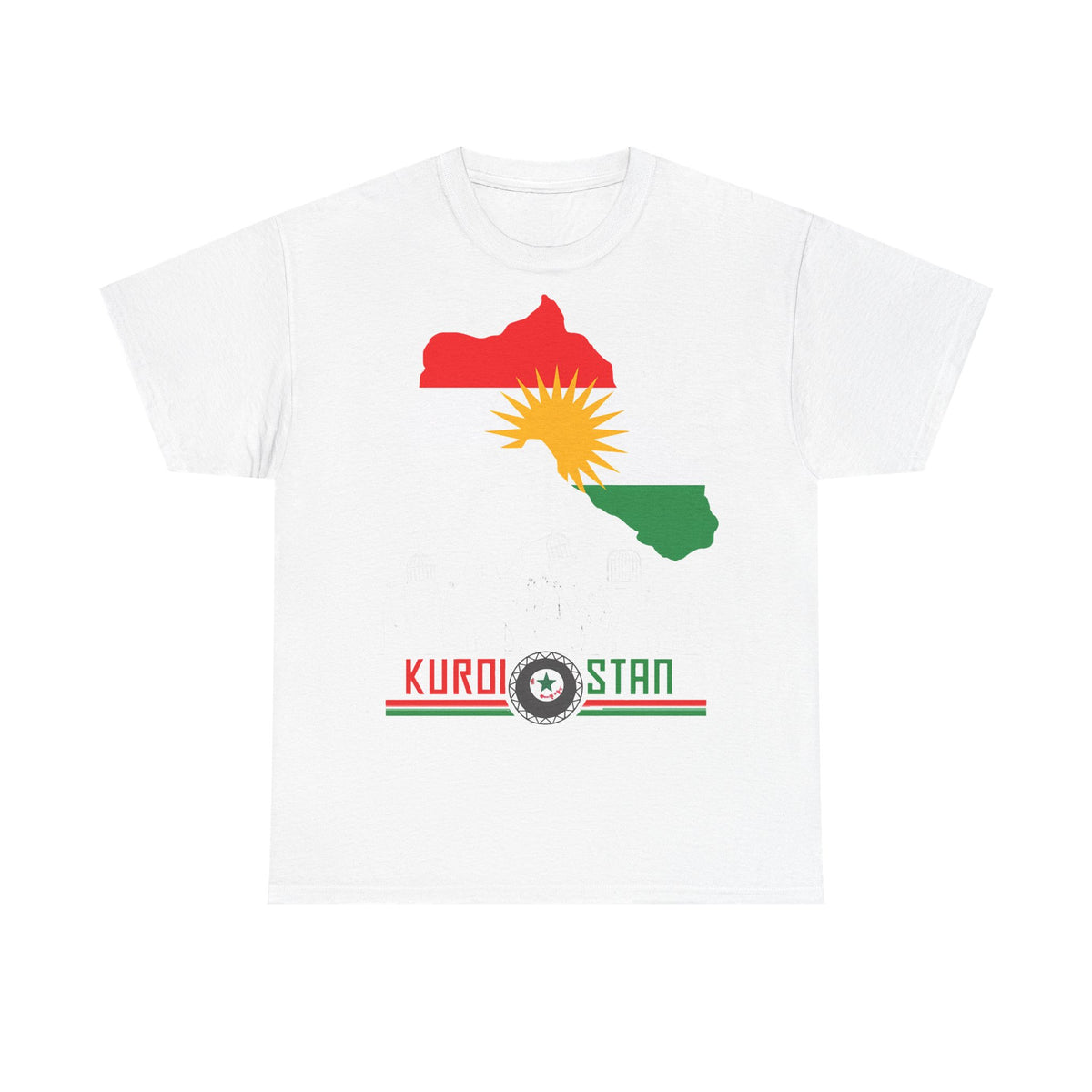 Kurdistán Azadi Escudo Bandera Patria Newroz Regalo - Camiseta unisex