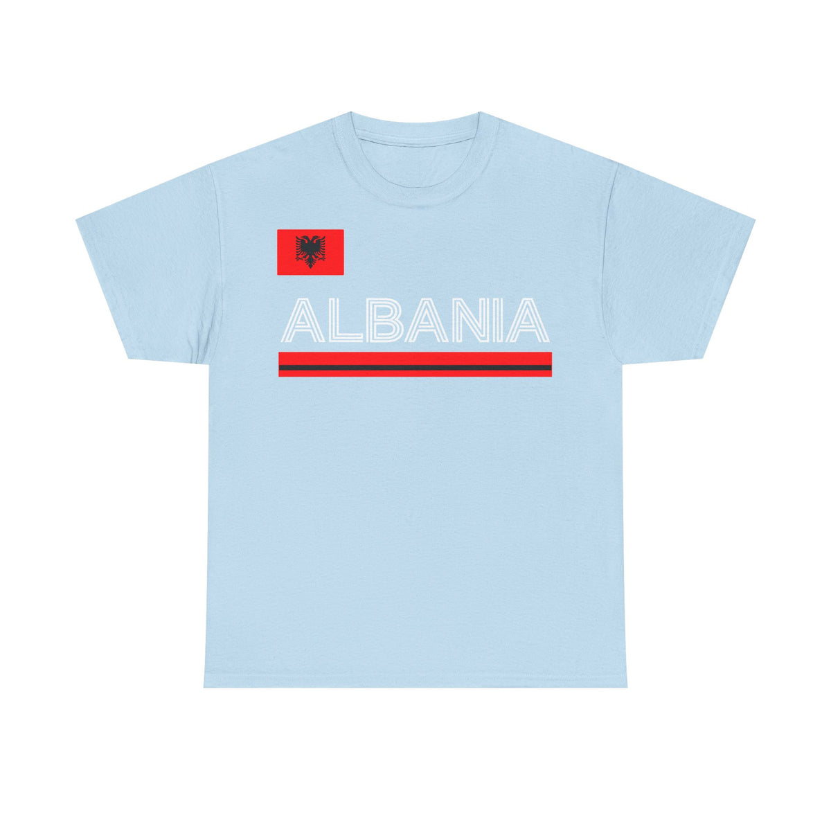 Camiseta unisex de Albania, escudo albanés, bandera, águila, fútbol, aficionado, deporte