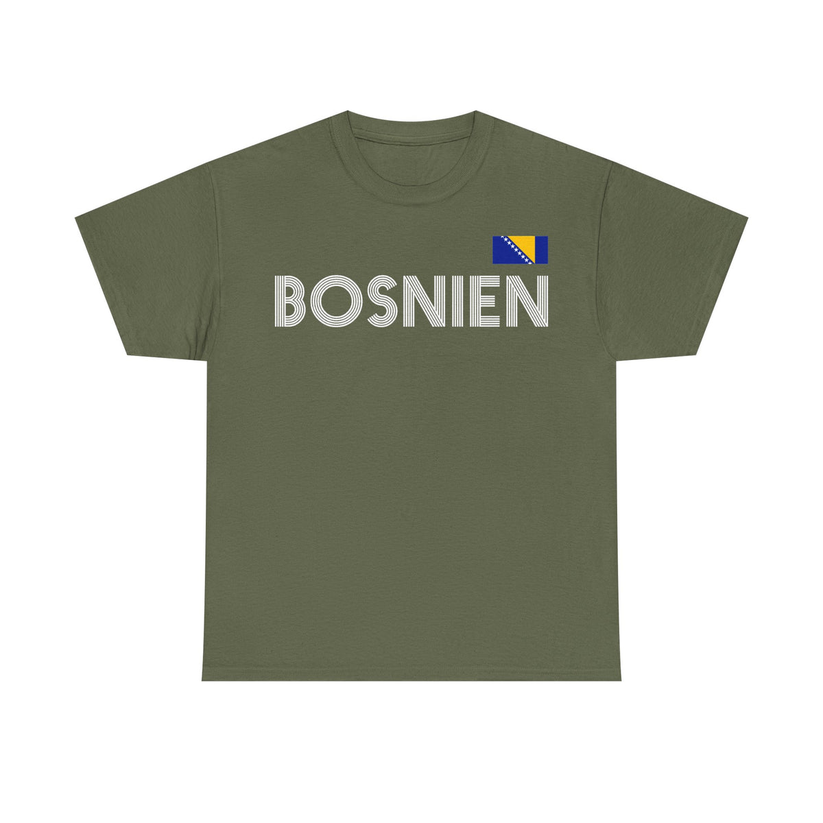 Bosnia Wappen Flagge Stolz Heimat Fußball fan Geschenkidee - Unisex T-Shirt