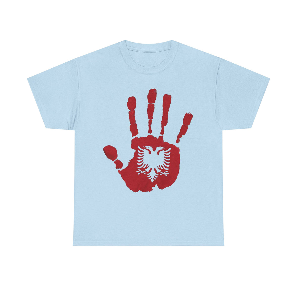 Albania DNA Handabdruck Flagge Adler - Unisex T-Shirt