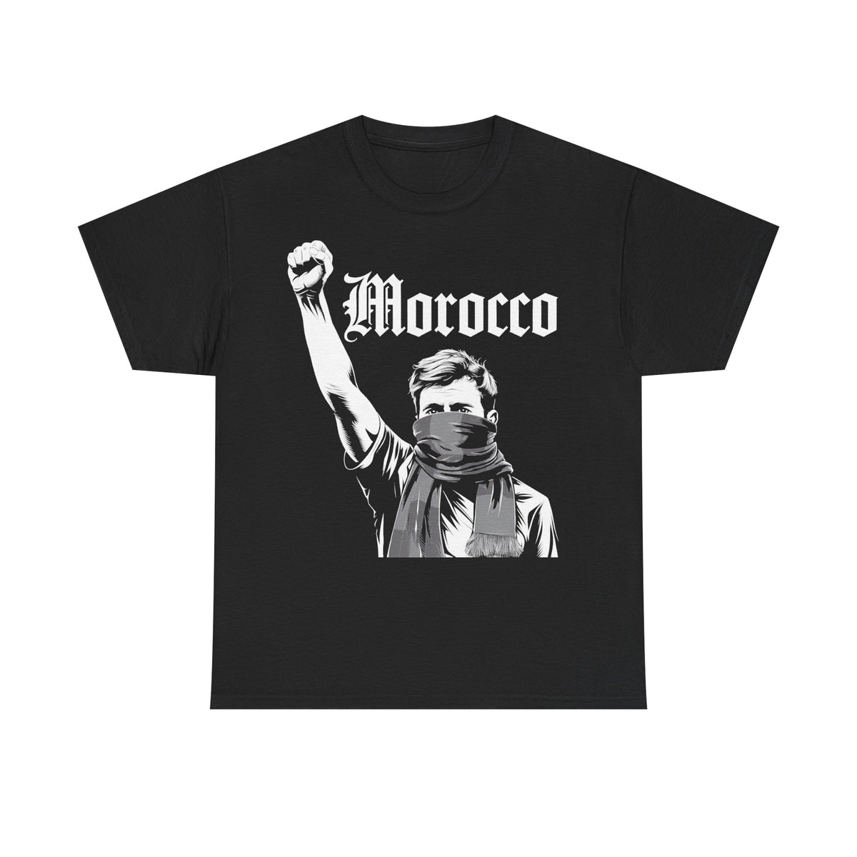 Escudo de hooligan de Marruecos Bandera de Marruecos Fútbol Aficionado Deporte Idea de regalo - Camiseta unisex