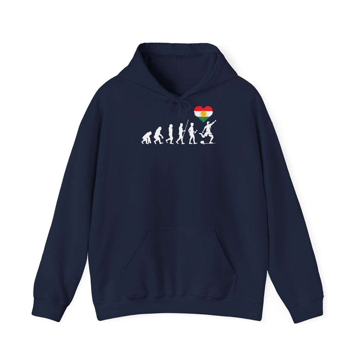 Kurdistan patria orgoglio stemma bandiera sport calcio regalo per tifosi - felpa con cappuccio unisex