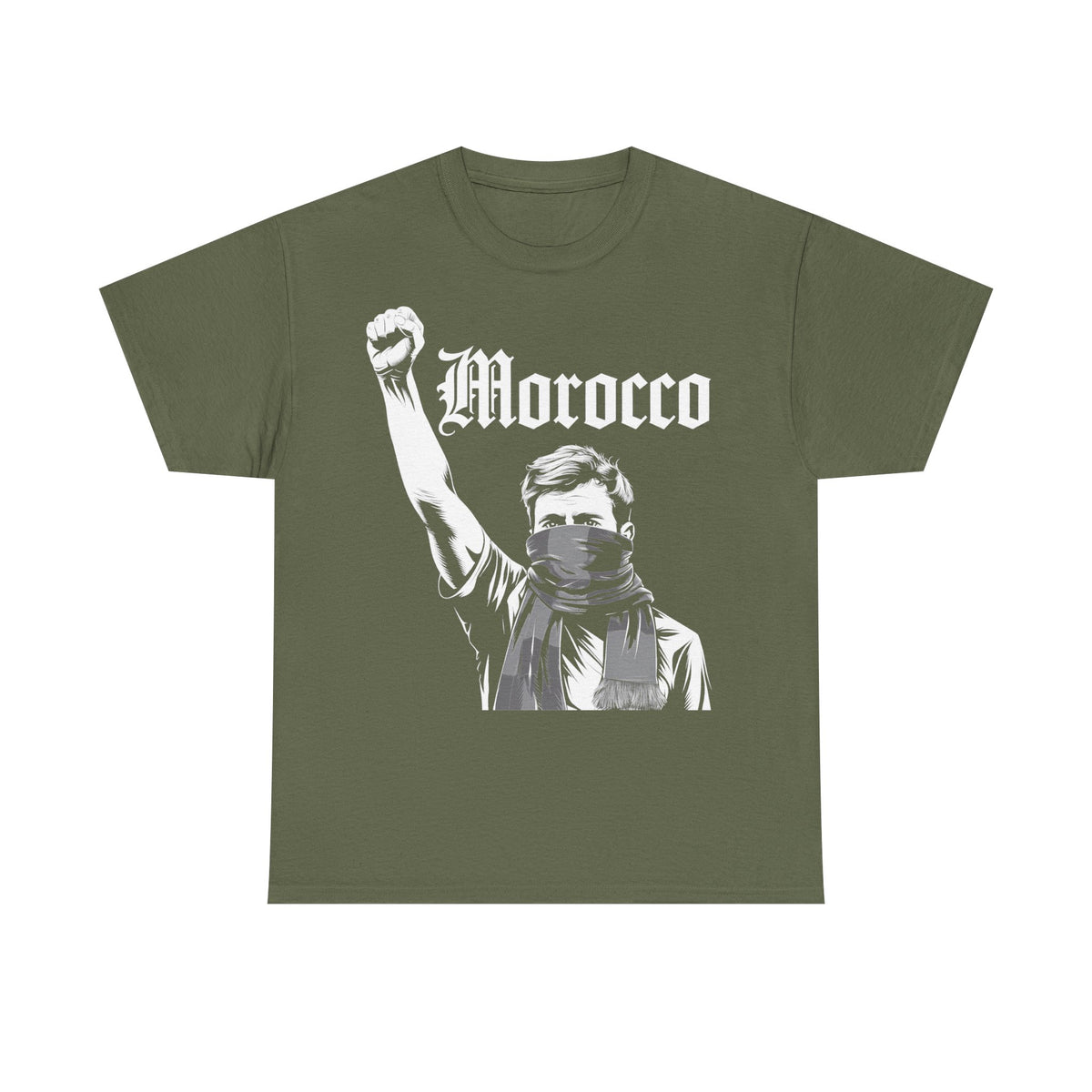 Escudo de hooligan de Marruecos Bandera de Marruecos Fútbol Aficionado Deporte Idea de regalo - Camiseta unisex