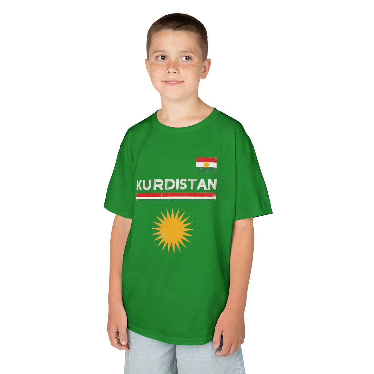 Kurdistan Street Urban Azadi Sonne Wappen - Unisex Kinder & Jugendliche T-Shirt