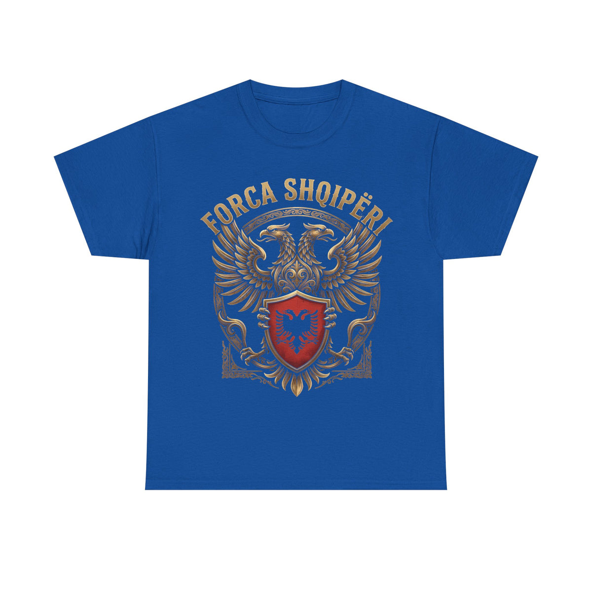 Forca Shqipäria Albania Noble Águila bicéfala Escudo Idea de regalo - Camiseta unisex