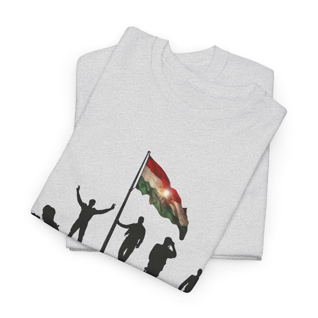 Kurdistan Yan Neman Flagge Azadi - Unisex T-Shirt